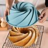 1 шт. Силиконовая форма для кекса Bundt, пищевая антипригарная форма для торта, форма для торта Cyclone, силиконовая шифоновая форма для выпечки, принадлежности для выпечки, кухонные принадлежности