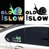 16.8*12.9 см интересные милые смешные старые и медленные графические виниловые наклейки на автомобиль