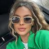 Vintage Square Sunglasses Women Retro Rectangle Sun Glasses Women Driving Glasses UV400 Anti-Ultraviolet High-Quality