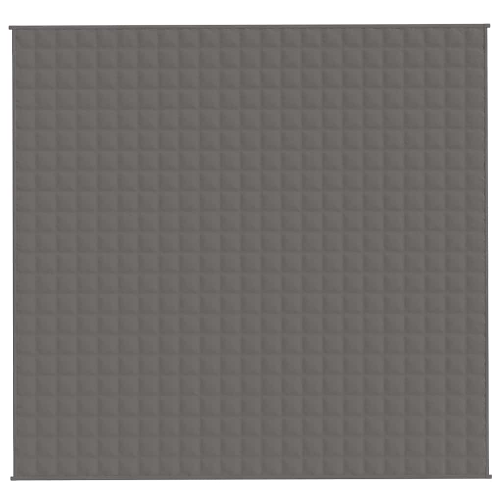 vidaXL Gewichtsdecke Grau 220x235 cm 15 kg Stoff