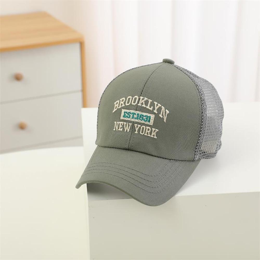 Mesh Baseball Cap Letter Embroidery Kids Hat New Sun Hat  Outdoor