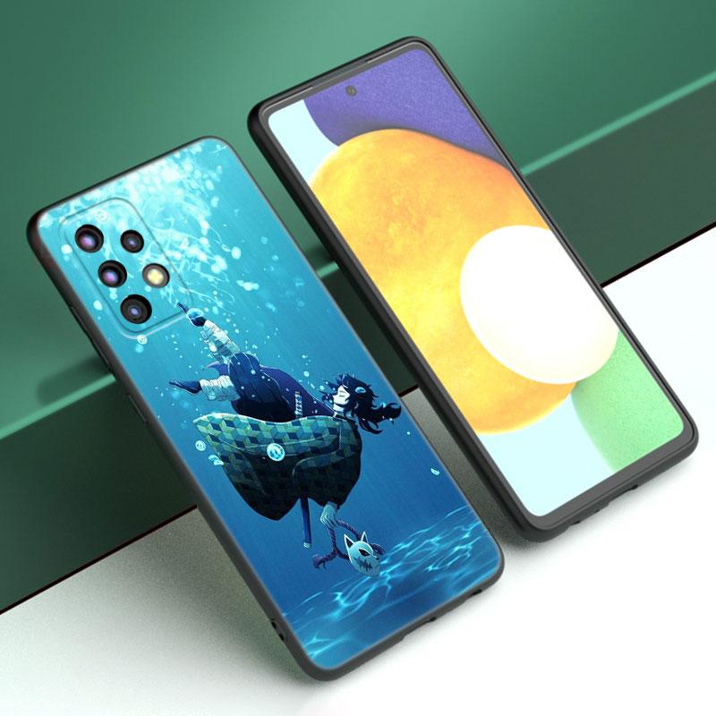 Чехол для телефона Anime Demon Slayer для Samsung A04 A21 A30 A50 A52 S A13 A14 A22 A23 A32 A53 A73 5G A11 A12 A31 A33 A51 A70 A71 A72