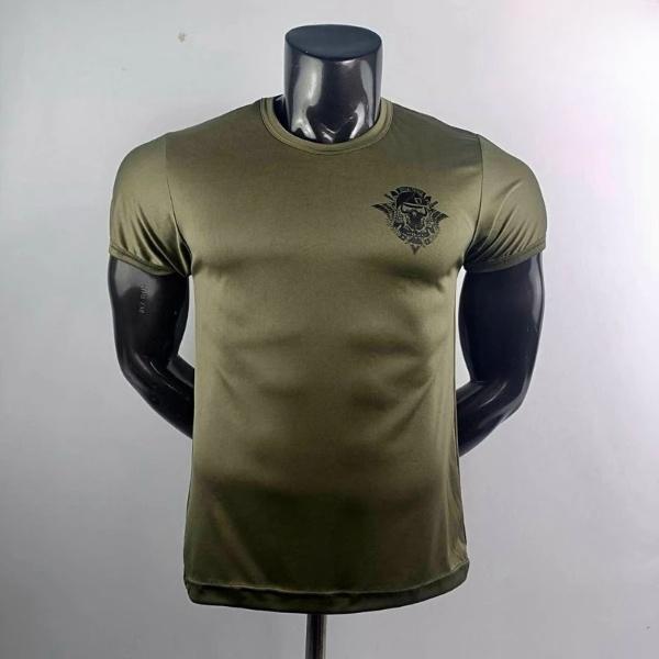 T Shirt Ranger Special Force Skull Undershirt O Neck Round Neck Short Sleeve Print Quick Dry Men Women Unisex Micro Polyester Fabric