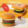 Wooden Kids Food Set With Sandwich And Burger For Interaction Play And Learning