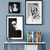 Nordic Fashion Model Portrait Art Poster Canvas Mural Bar Counter Living Room Home Decoration Oil Painting No Frame
