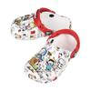 Crocs Classic Clog Shock-absorbing Sandals White Red Children's Model