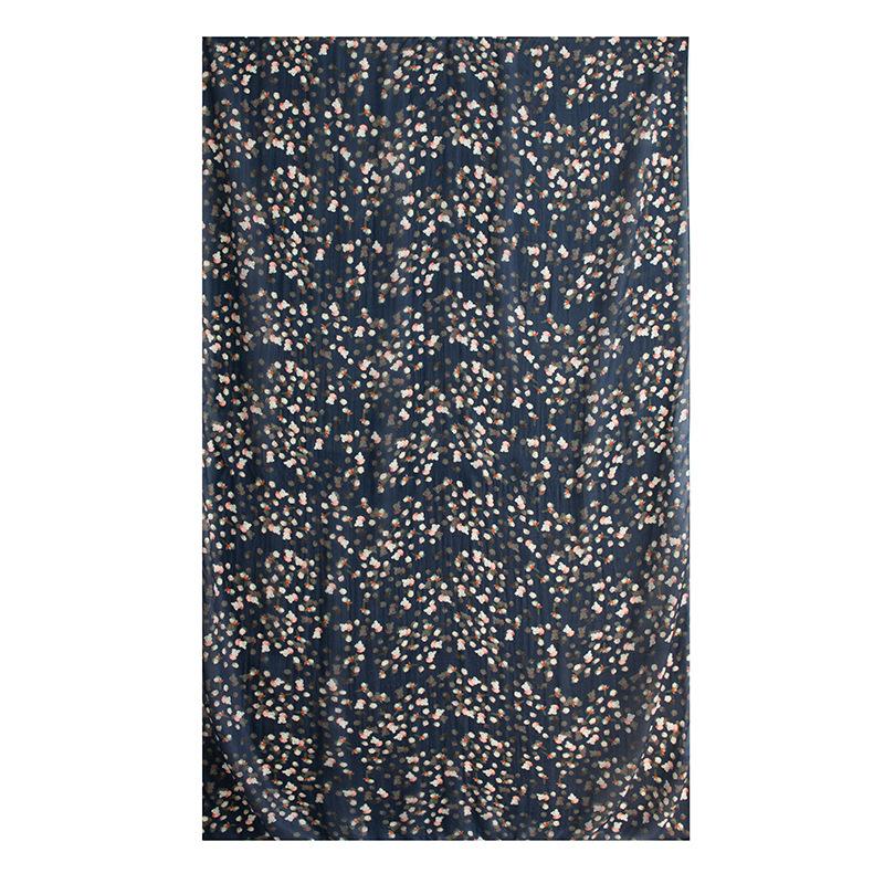 Spring  100% Mulberry Silk Scarf Women's Thin Shawl Silk Oil Painting Retro Plain Crepe Satin Premium Long Scarf