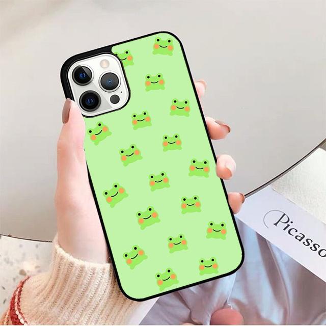 Милый мультяшный чехол-лягушка для iPhone 17 Air 14 13 12 16 Pro Max 15 Plus Max Защитный корпус coque