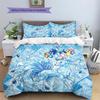 Pokemon Pikachu Pattern Bedding Quilt Set Quilt Cover Pillowcase Home Decoration Birthday Gift (1 * duvet cover + 2 * pillowcase, without core)