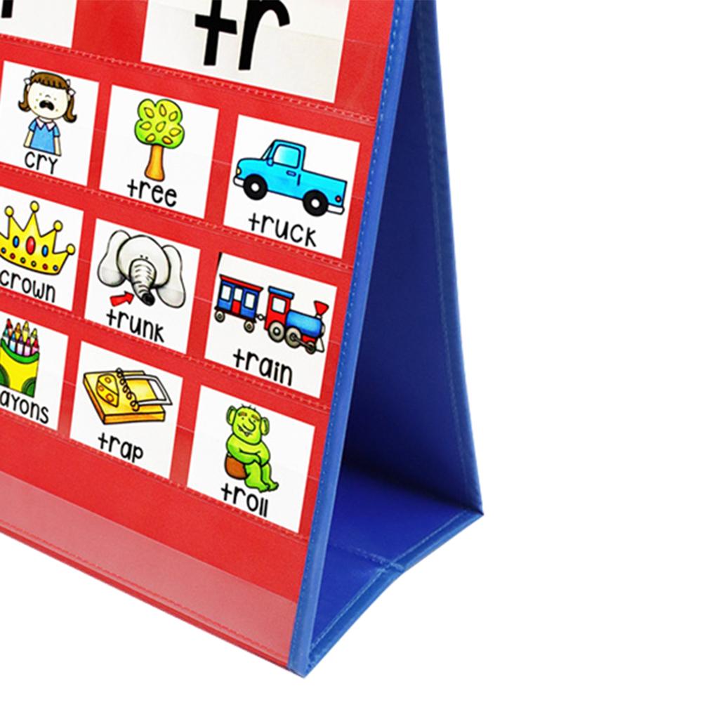Multipurpose Table Top pocket picture Classroom Office Learning Supplies Double Sided Self-Standing