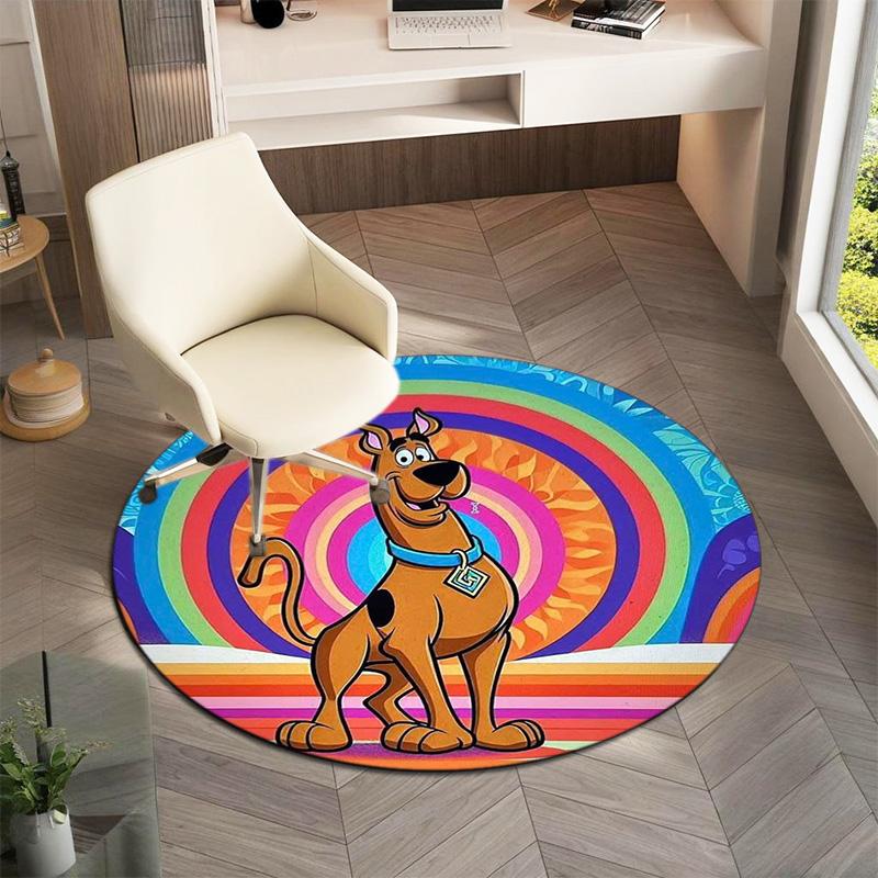 Halloween supernatural comedy adventure movie Scooby-Doo Round Carpet Soft Home Decoration Corridor Table and Chair Anti slip Outdoor Floor Mat rug 19