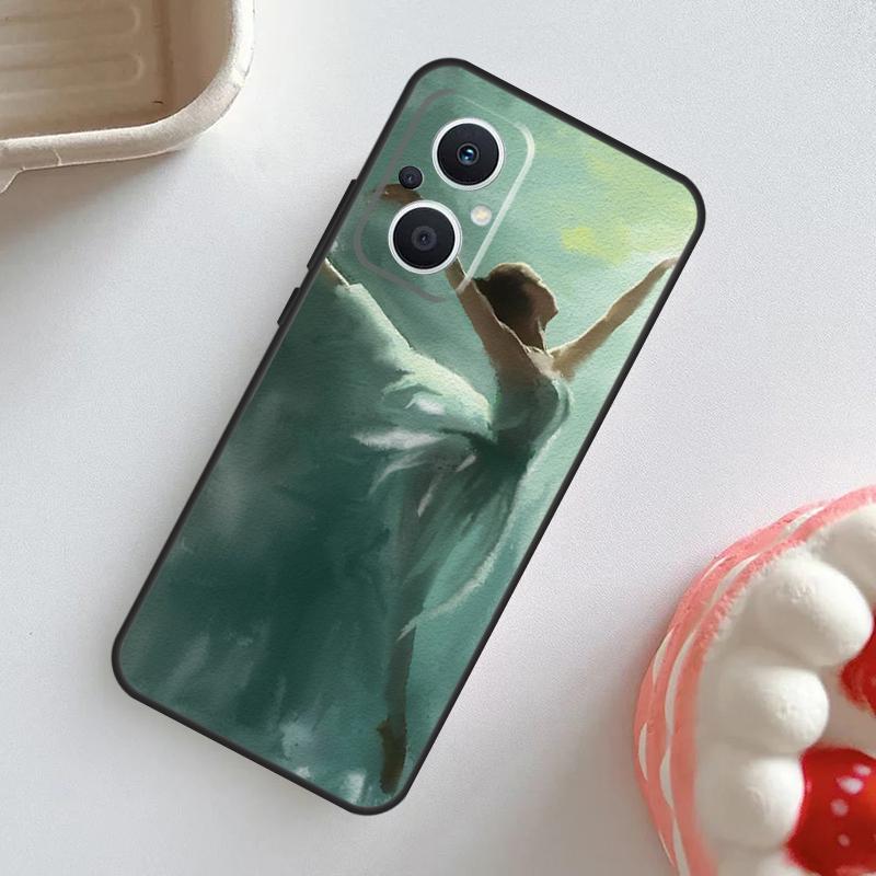 Чехол для танцора балета, балерины, для OPPO Reno 11F 8T 4Z 5Z 4 6 7 8 5 Lite 10 Pro, OPPO Find X2 X3 Lite X5 X6 Pro, Крышка