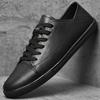 Men Casual Shoes High Quality Men'S Designer Flat Shoes Genuine Leather Black Sneakers Man White Fashion Leisure Walk Sneakers