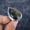 Silversheen Obsidian Gemstone 925 Sterling Silver Jewelry Ring Size 8.5 M-2801