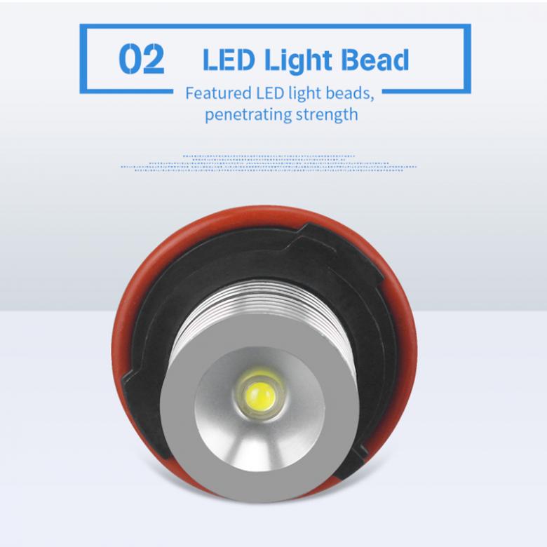 2 шт. светодиодные маркеры в виде ангельских глазок, автомобильные фары, лампы, пригодные для E39 E53 E60 E61 E63 E64 E65 E66 E87 525i 530i xi 545i M5