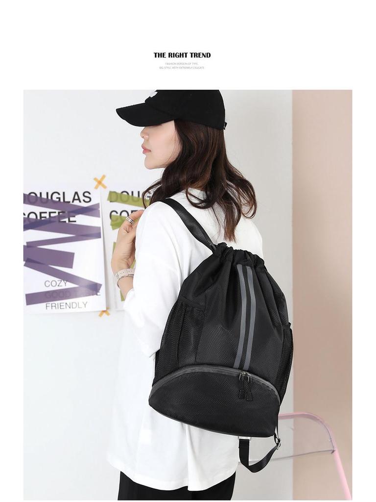 Спортивный рюкзак большой вместимости: Баскетбол, Плавание, Спортивная сумка с разделением на сухое/мокрое