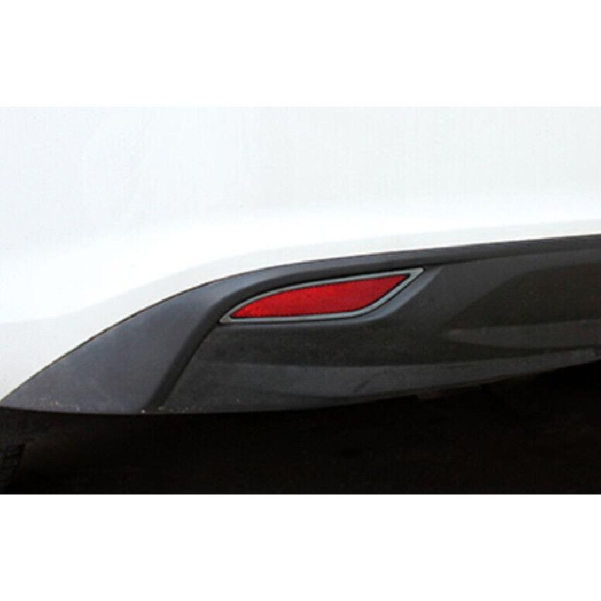 Frame Trim Black Titanium 2PC Rear Fog Light Lamp For Chevrolet Malibu 2016-2018