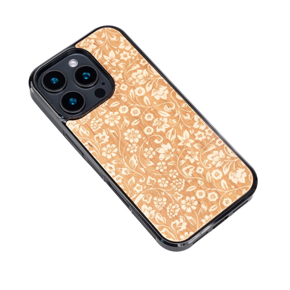 Bewood Wooden Case for iPhone 16 Pro Wildflowers Aniegre