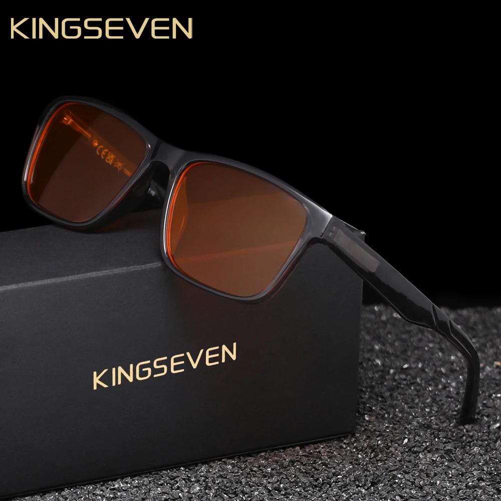 KINGSEVEN Классические очки с защитой от синего света для мужчин/женщин, матово-черные, блокирующие синий свет, ультралегкие, прямоугольные очки для чтения для студентов