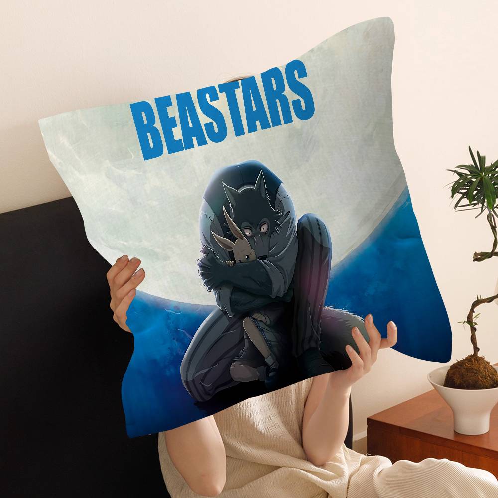 Anime B-Beastars Cushion Cover Car Throw Pillow Case For Sofa Car Christmas Gift 40X40Cm 45X45Cm