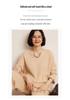 Women's Thickened Cashmere Sweater with Scissor Collar and Sequin Detail - Autumn/Winter Knitted Base Layer