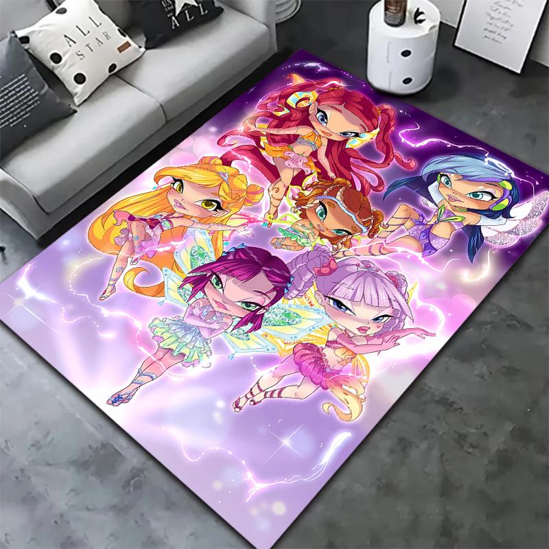Winx Club Carpet Rug For Living Room Bedroom Home Sofa Decoration Kids Play Nonslip Floor Mat