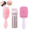 4Pcs Silicone Scalp Massage Comb Detangling Hair Brush Hairdressing Hair Dye Applicator Bottle Spray Bottle Barber Styling Tools