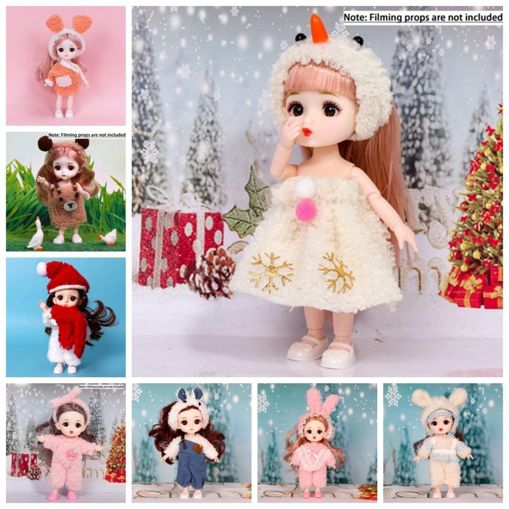 Масштаб 1/12, 16 см, кукла BJD, большие глаза, подвижная кукла BJD, карие глаза, BJD, мини, 16 см, кукла, подарки своими руками