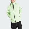 Adidas Myshelter Rain.Rdy Parka With Concealed Hood and Long Sleeves Men Outerwear Green IS1878