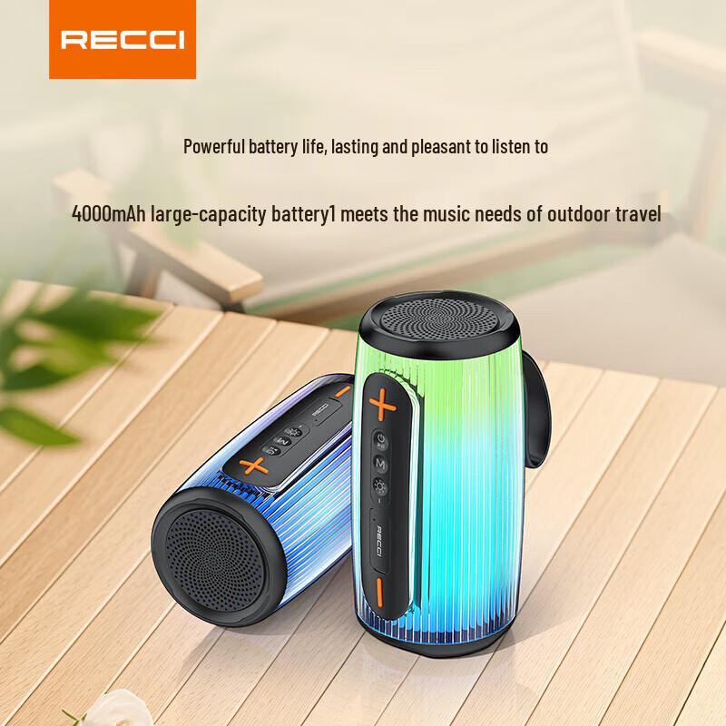 Recci RSK-W45 Portable Bluetooth Speaker with RGB Lights