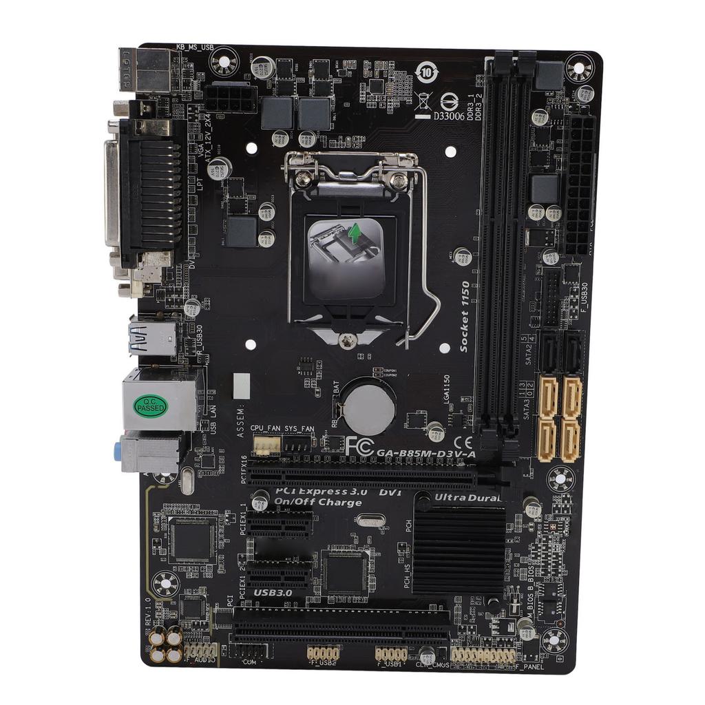 Computer Motherboard M ATX DDR3 X 2 DIMM Slot Gaming Motherboard Replacement for LGA 1150 for Core I7