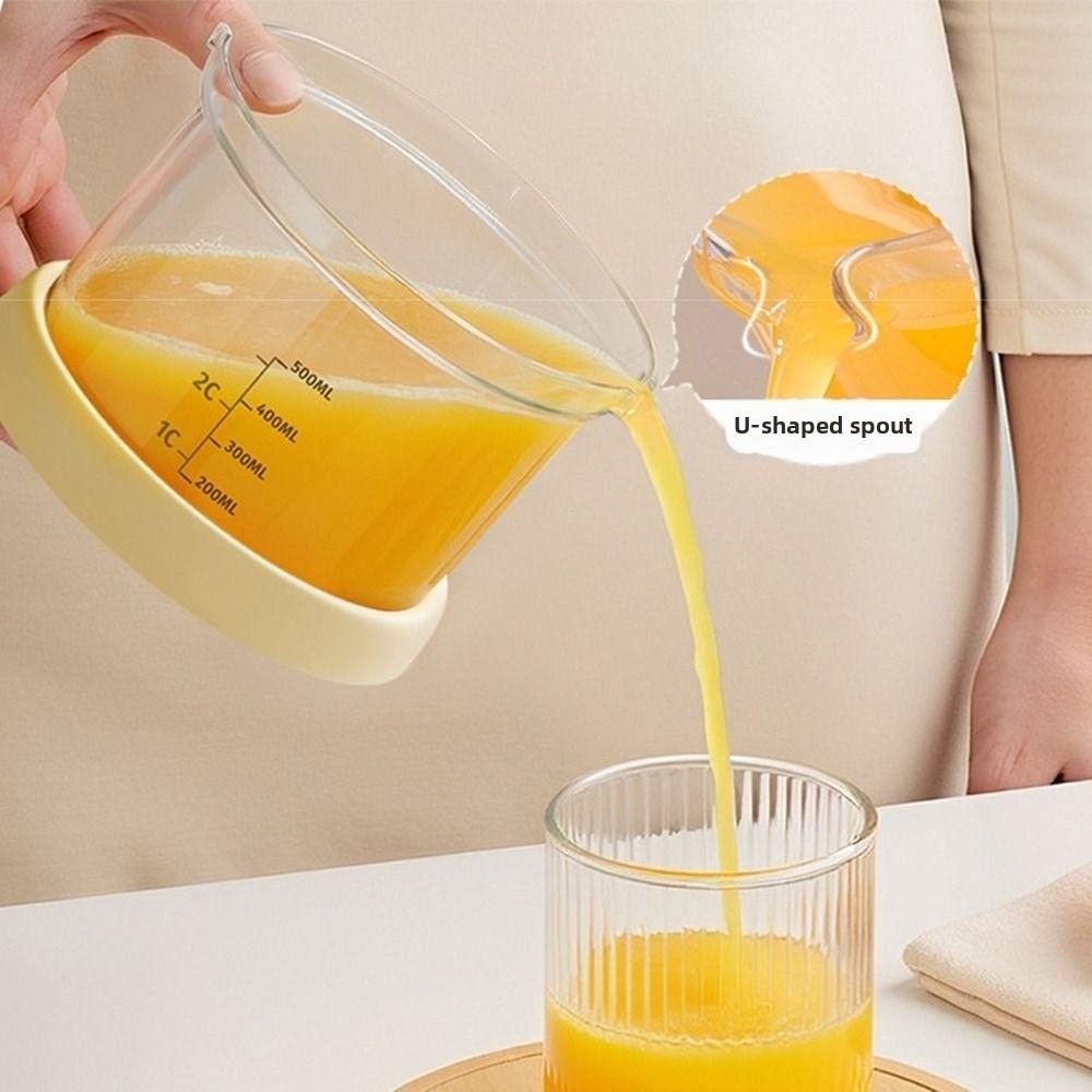 Scale Measure Hand Press Squeezer Transparent Fruit Residue Separator Citrus Press Home Use