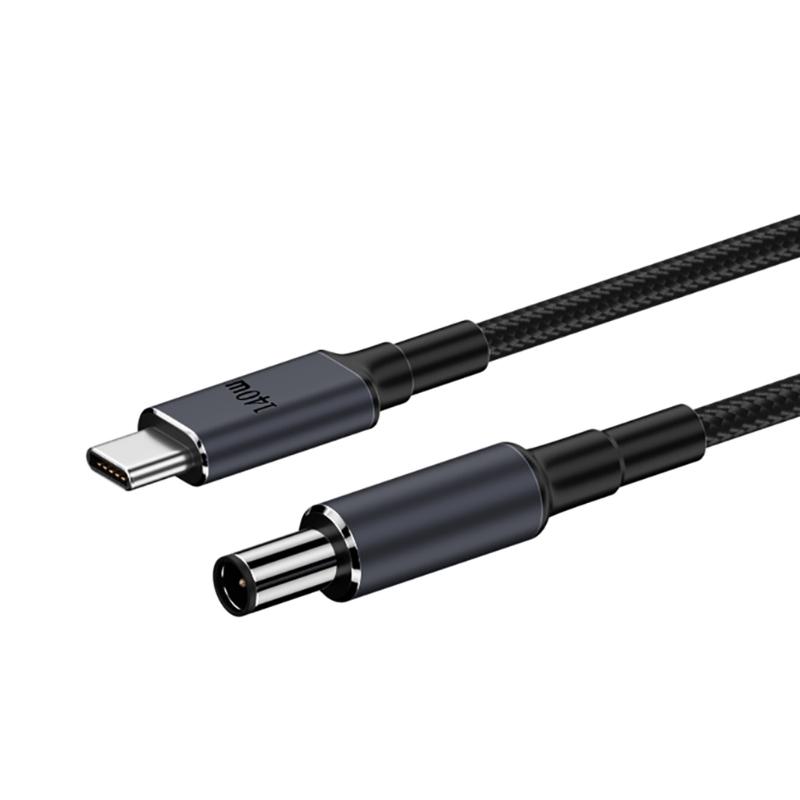 140 Вт PD USB Type C штекер постоянного тока 5,5x2,5 мм/5,5x2,1 мм/4,5x3,0 мм/6,0x3,7 мм/7,4x5,0 мм кабель для зарядки ноутбука