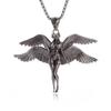 European and American Four-winged Angel Retro Trendy Fashion Accessories Necklace Pendant