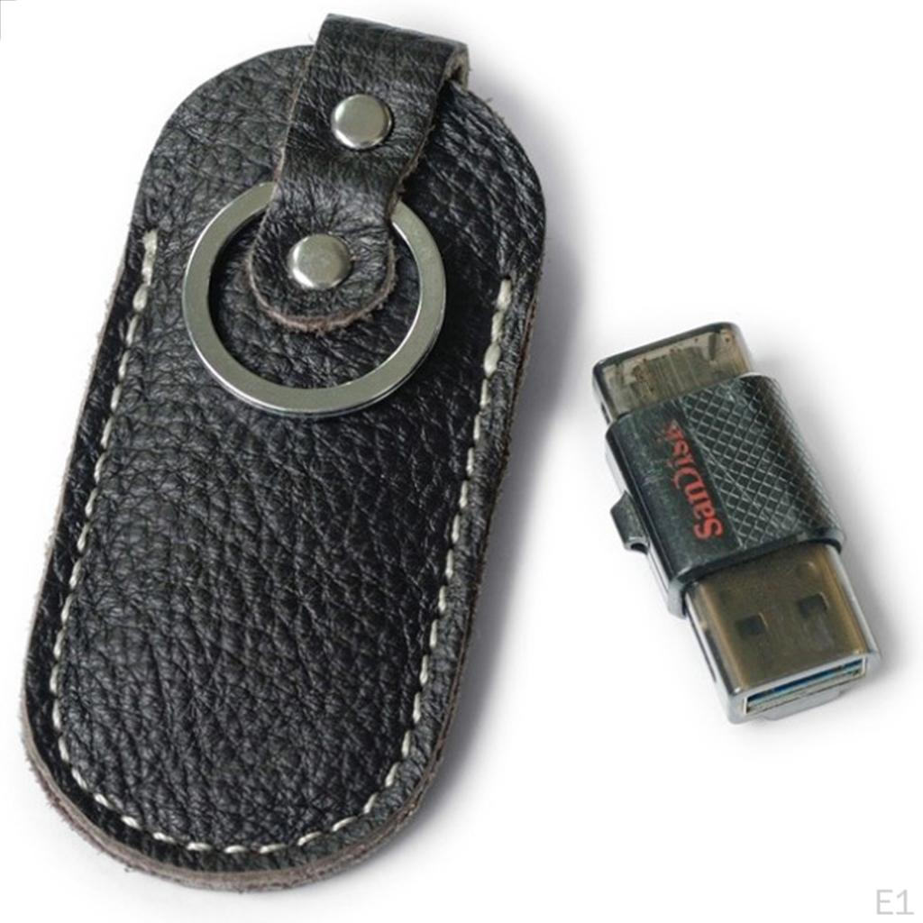 USB-накопители, Монеты и Карты памяти, Хранение, Органайзер для Аксессуаров, Черный / Коричневый