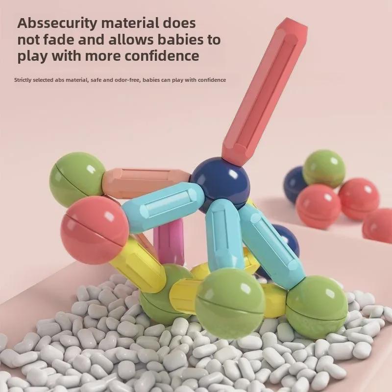 Детский набор строительных блоков «Трансграничные магнитные стержни»