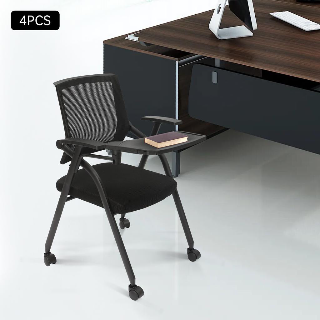 4pcs Conference Room Chairs, Ergonomic Mesh Back Office Guest Chairs, Waiting Room Seating, Meeting Chairs for Office, Reception
