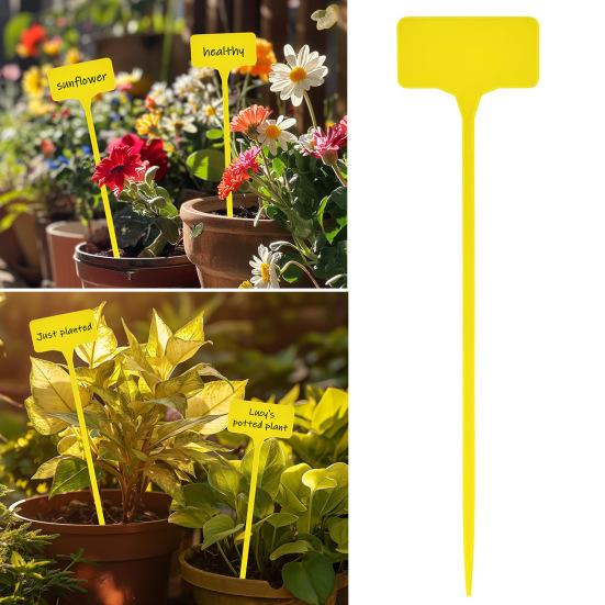 30 шт. этикетки для растений Т-образные пластиковые водонепроницаемые бирки для растений легко писать сад