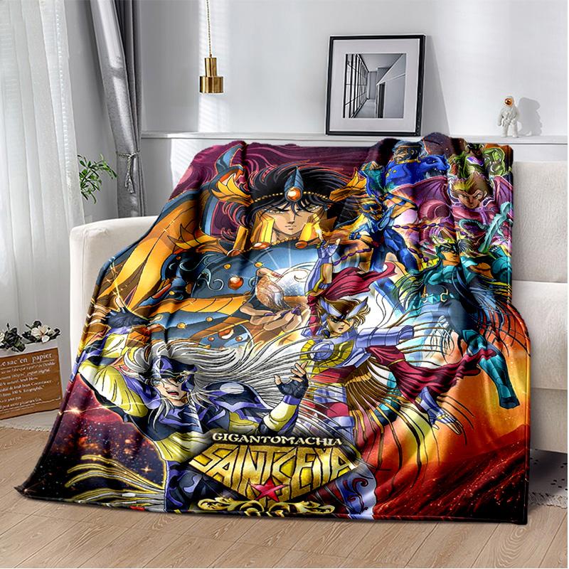 3D Ретро Saint Seiya одеяло с героями мультфильмов, мягкое одеяло для дома, спальни, кровати, дивана, пикника, путешествия, офиса, одеяло, детское одеяло
