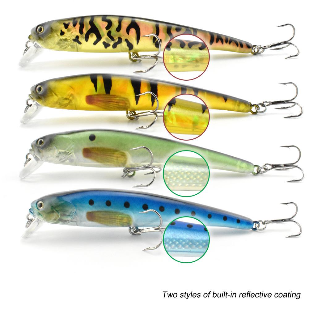 12Cm/12.3G Floating Water Miruo Simulation Abs Plastic Luya Bait With Laser Paper Inside