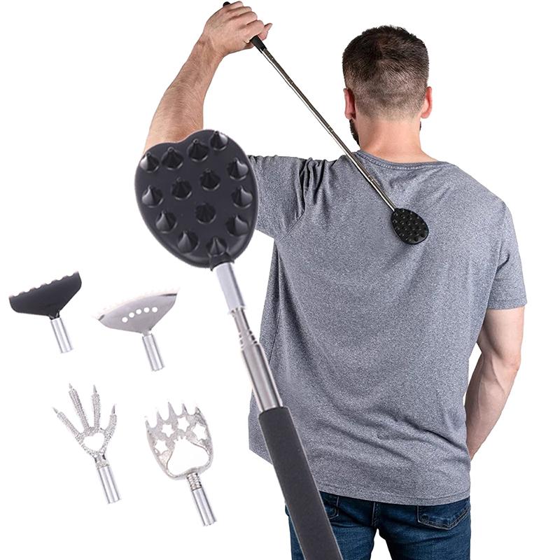 1pcs 2/5in1 Back Scratcher Telescopic Scratching Back Scratcher Massager Scraper Extendable Telescoping Itch Massage Relaxation