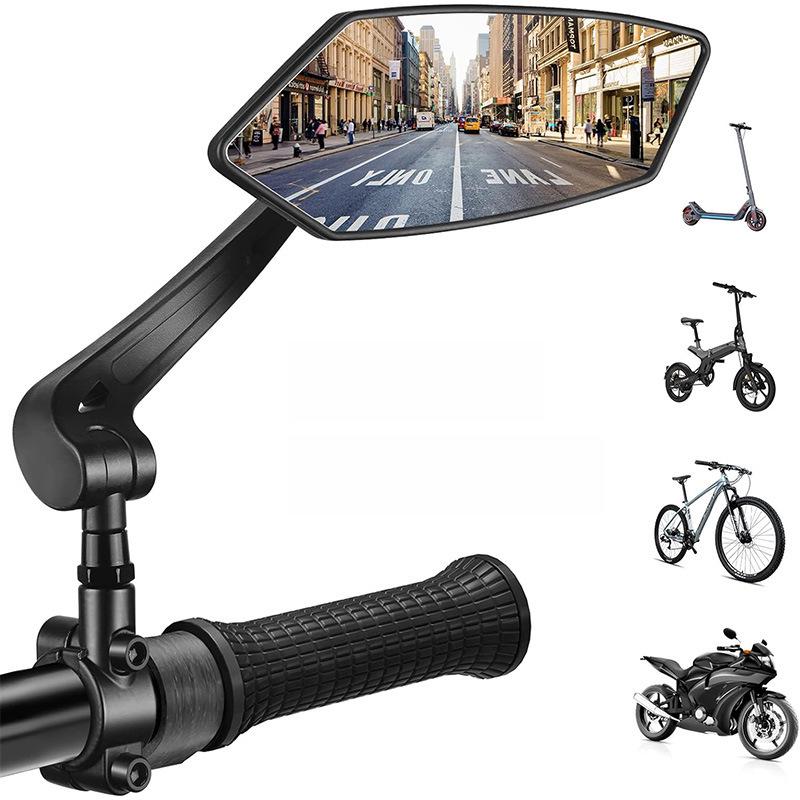 360° Rotating Rearview Mirror for Bicycles, E-bikes & Motorcycles