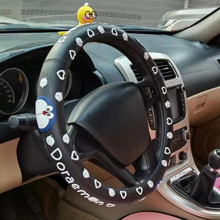 38 см Чехол на руль автомобиля Hello Kitty Универсальный Декоративная накладка на ручку Милый Противоскользящий Впитывающий пот Мультяшный чехол на руль