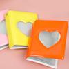 Solid Color 3-inch Photo Album Album Love Hollow Photocard Holder With Heart Pendant Kpop Idol Cards Collect Book Polaroid Album