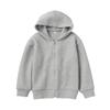MUJI Kids Double Knit Sweatshirt Full Zip Parka Unisex Children CB1HPA4S Gray Kids 120