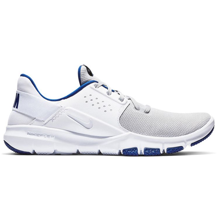 Nike Flex Control 3 Wolf Grey Deep Royal Blue Мужские кроссовки белые AJ5911-004