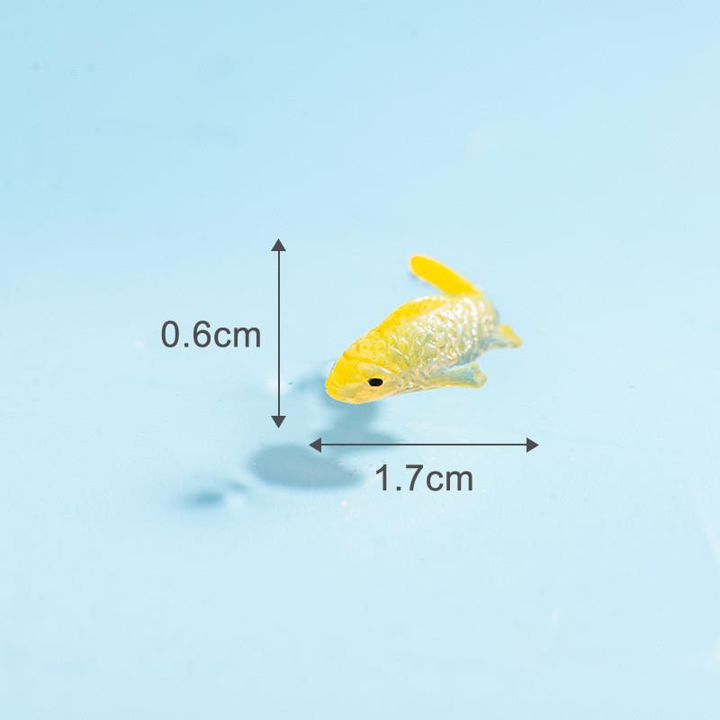 10Pcs/lot Multicolors Koi Fish Animal Miniatures Mini Figurine Fish Tank Fairy Garden Decoration Moss Terrarium Micro Landscape