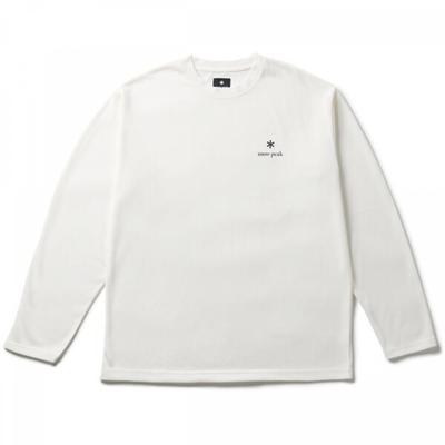 Snow Peak Новый Стандартный Логотип L S T Футболка мужской крой Сшитая Off White XL Размер nSd TS 25au00505002