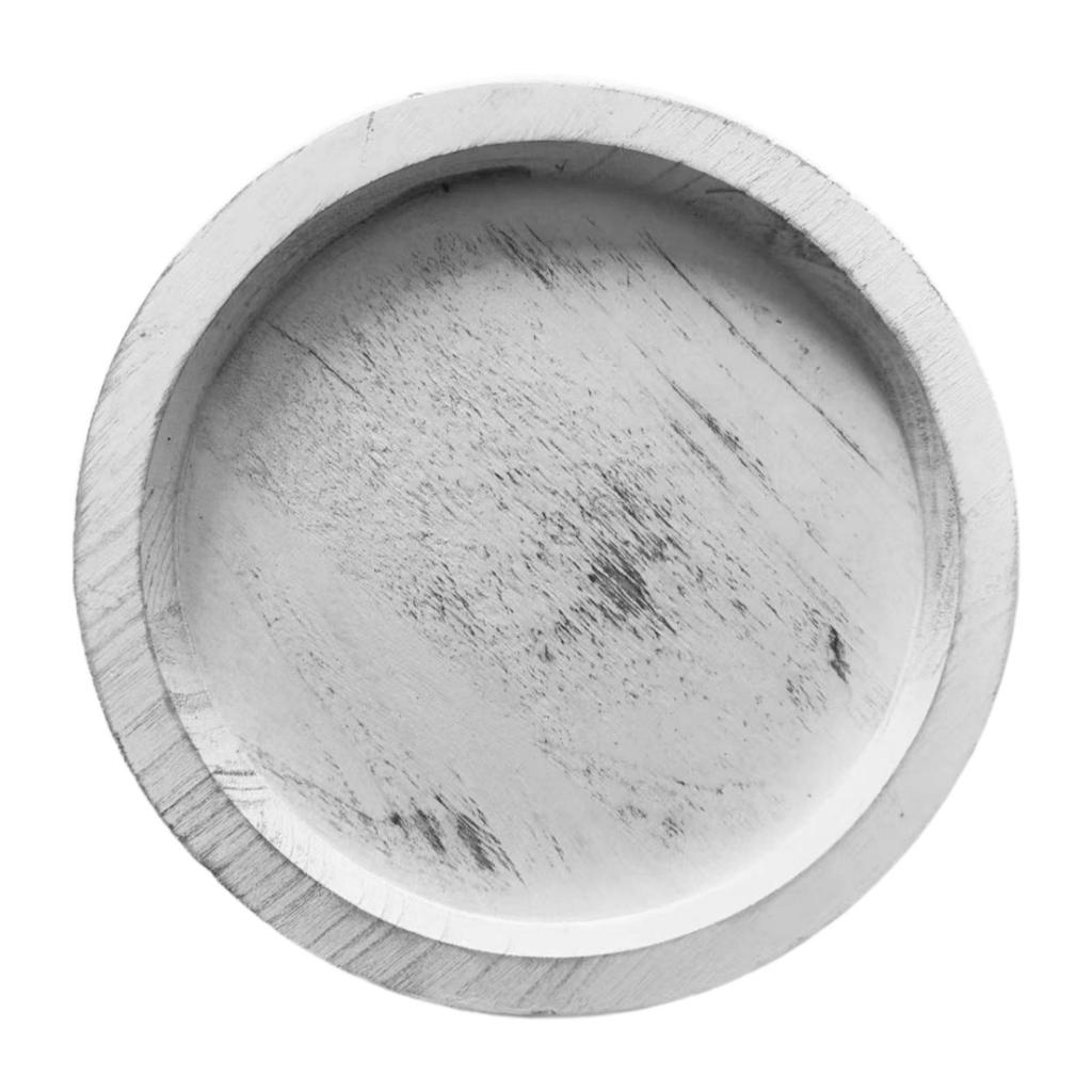 Деревянное сервировочное блюдо Домашний декор 28,5 см Подставка для свечей Поднос Круглый декоративный поднос для еды Фруктов Свечей Шарcuterie Губка