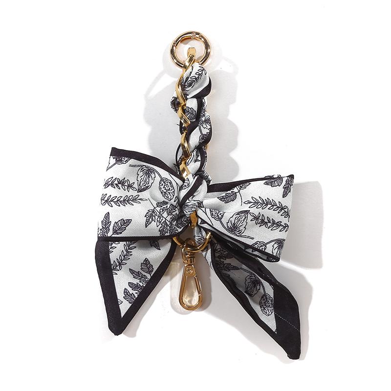Творческий элегантный большой бант шарф брелок женский рюкзак сумка-тоут багаж подвеска милый автомобиль брелок модный брелок цепочка
